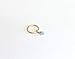 Tiny Belly Button Ring Simple Navel Hoop Handmade Opal Piercing Jewelry
