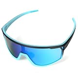 UVTQSSP Gafas de ciclismo, marco azul/lente azul