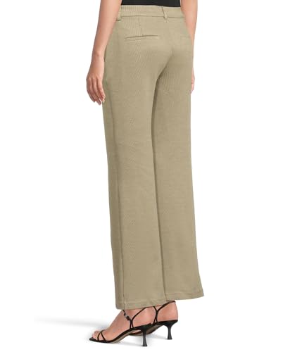 Liverpool Los Angeles Women's Kelsey Knit Wide Leg Trouser 31", Artichoke/Cream Birdseye, 103