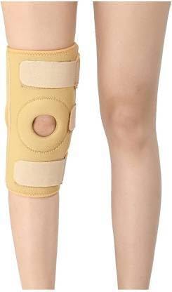 PARI ENTERPRISES Functional Knee Stabilizer Knee Support Knee Wrap Open Patella Hinge Knee Brace Beige (M)