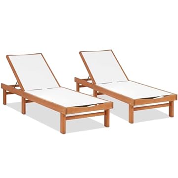 wood chaise lounge chairs