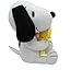 Imagen de Peluche PEANUTS Snoopy y en brazos  Perro con pájaro