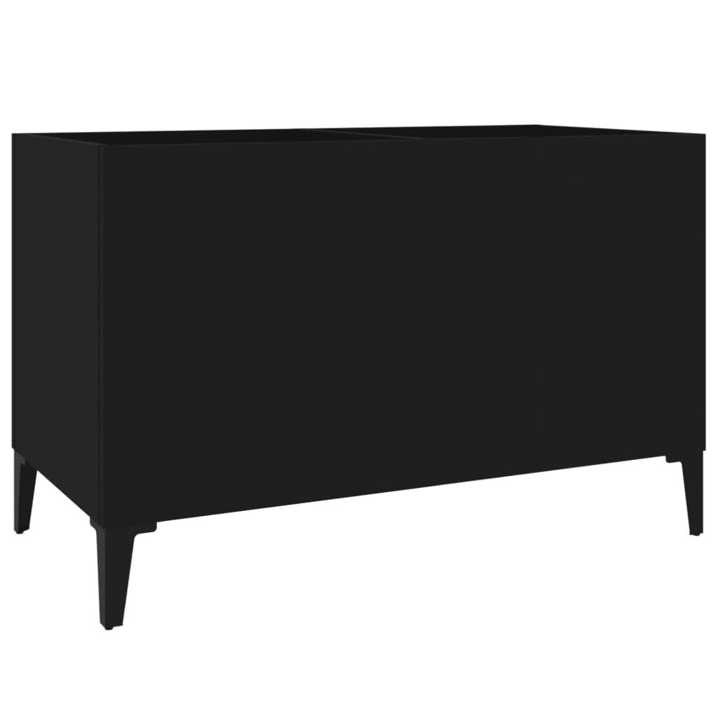 VIDAXL Record Cabinet - Black - Wood