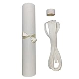 Lampshade Material Styrene White Linen Fabric Sheet Used to Make DIY Lampshade Pre-Cut Length -...