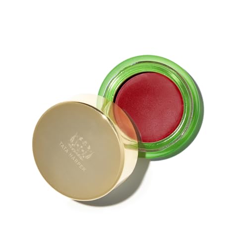 Tata Harper Ruby Red Vitamin-Infused Cream Blush, 100% Natural, Made Fresh in Vermont, Naughty 4.5g