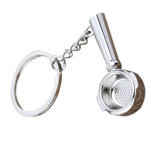 Syayw Portachiavi Serie Caffè, Portachiavi Caffè Da Donna - Ciondolo Maniglia Di Caffè | Ciondolo Porta Filtro Caffè, Portachiavi Novità Decorazione Borsa Leggero Per Zaino