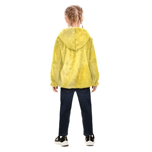 GuoChe Light Yellow Pattern Boys Sherpa Jacket4