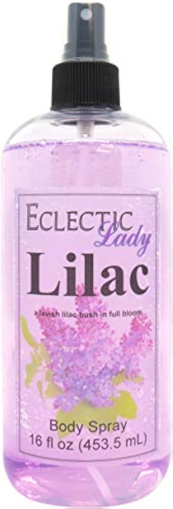 Lilac Body Spray for Women, 16 Oz Mist with Long-Lasting Fragrance, Light, Floral Scent for Spring & Summer, Sweet, Fresh & Powdery Perfume, Refreshing Aroma with Woodsy Tone For Daily Use