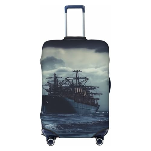 Travel Luggage Covers For Suitcase, Ship Ocean Elastic Suitcase Protector Washable Anti-Scratch Suitcase Baggage Cover Luggage Protector Fits 18-32 Inch Luggage