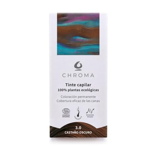 BIO Castaño Oscuro 3.0 – 500g – Coloración Natural en Polvo sin Amoníaco – Cubre Canas – Tinte Vegano con Ingredientes Botánicos – Brillo, Suavidad y Cuidado Capilar