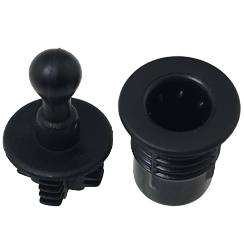 Image of Speaker Grill Peg Kit FMHXG 10Pair Plastic Ball and Socket Type Grill Guides Pegs Cloth Buckle Screws Speaker Parts Accessories, 14x14x11 mm