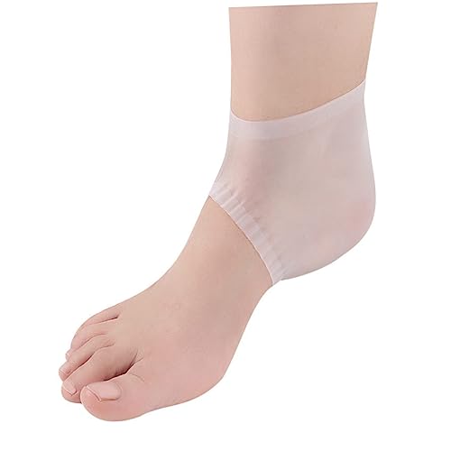 Didiseaon 1 Pair Heel Socks Gel Foot Protectors for Shoes Moisturizing Cracked Heel Sleeves
