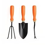 Ocean Mart Garden Tool Set of 3 Pcs – Home Tools & Gardening Tools Kit for Home Garden- (Big Trowel, Cultivator, Weeder) – Terrace Gardening Accessories, Gardening Essentials, Garden Tools Heavy Duty