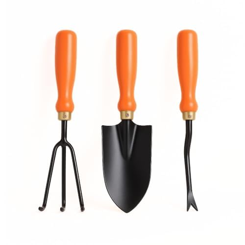 Image of Ocean Mart Garden Tool Set of 3 Pcs - Home Tools & Gardening Tools Kit for Home Garden- (Big Trowel, Cultivator, Weeder) - Terrace Gardening Accessories, Gardening Essentials, Garden Tools Heavy Duty