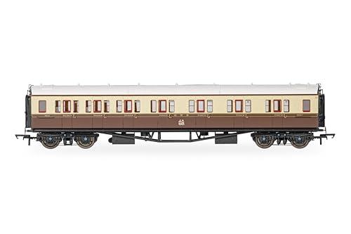 Hornby R40467 GWR Collet Coaches Corridor Composite LH 6521 Coach, Brown/Cream, 00 Gauge - Image 2