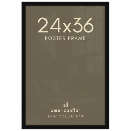 Image of Americanflat 24x36 Poster Frame - Engineered Wood - Black