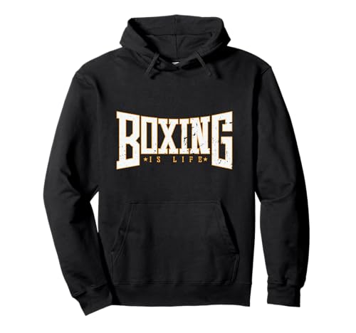 Motivo perfetto sul tema della boxe. Adatto come regalo per amici o familiari. Perfetto come pigiama o pigiama. Bella grafica per gli appassionati e gli amici degli sport di resistenza e pugilismo con il titolo: La boxe è vita.