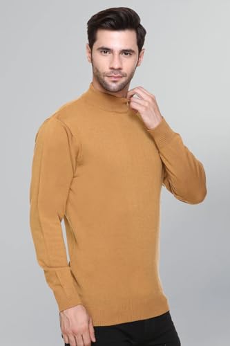 Image of GODFREY Woolen Full Sleeve Sweaters for Men Winter Wear - Turtle Neck Pullover for Men Stylish