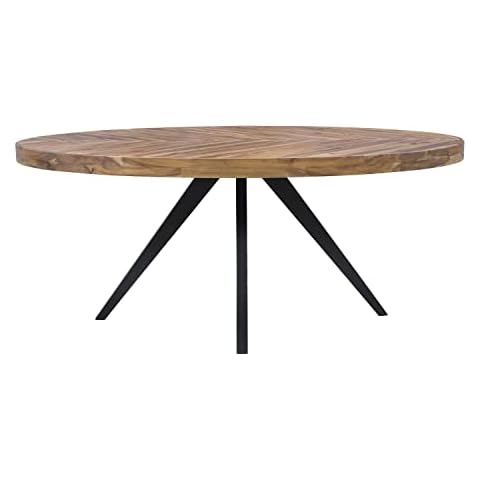 Moe's Home Collection Parq Acacia Wood Oval Dining Table Cover