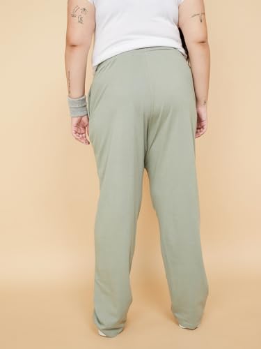 Image of Max Plus Size Women Solid Athleisure Track Pants, Regular Fit