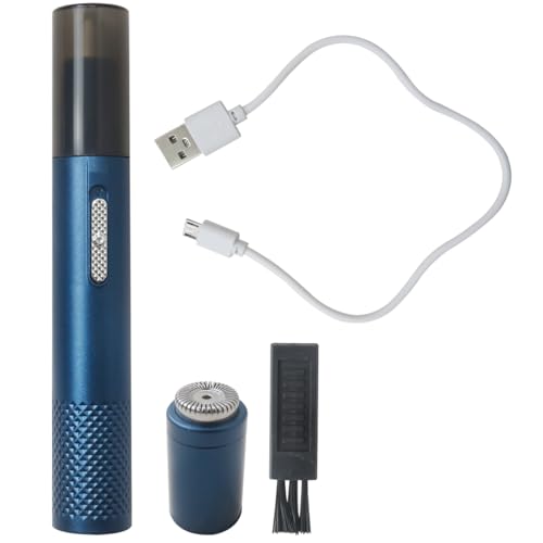 YTXXDEUS Electric Beard Nose Clipper 2 in 1 Hair Trimmer Cordless Rechargeable Waterproof Unisex Portable Grooming Tool for Ear Eyebrow Face Nose Upper Lip ABS Plastic Stainless Steel Cutter Head