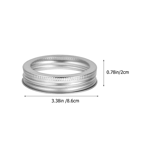 Wide Mouth Mason Jar Ring: Replacement Canning Rings Rustproof Tinplate Metal Bands Rings 20pcs 86mm Ball Kerr Jars Sealed Covers - Image 2