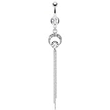 Preis pro Stück Paula & Fritz® Bauchnabelpiercing aus Edelstahl Chirurgenstahl 316L Fantasiemu.