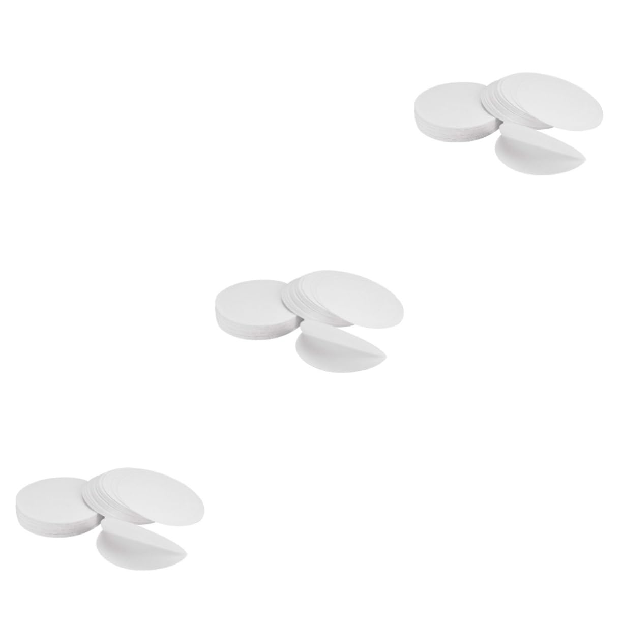 OSOLADY 300 Sheets Qualitative Filter Filter Disc Filter Paper Chemistry Lab Filter Ashless Filter Paper Round Filter Paper Round Qualitative Paper Funnel Filter White