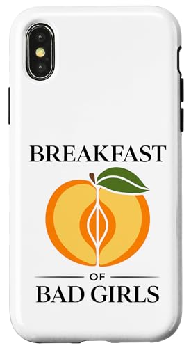 Funny bad girls adult sport quote Breakfast of Champions �X�}�z�P�[�X iPhone X/XS �p