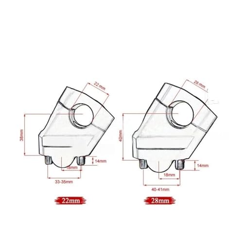 Elevador de manillar para XSR900 abrazadera extensora de aluminio de moto 6