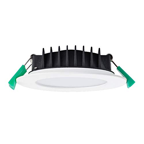 Preisvergleich Produktbild 10W LED Deckeneinbauleuchte, ALUX Dimmbares Downlight IP44 Wasserdicht Veränderbar Warm Kühles Weiß 3000K 4000K 5700K Lochdurchmesser 113MM für Badezimmer Küche Büro 6er Pack [Energieklasse A ++]