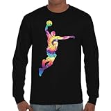 MyPato Camiseta de Adulto de Manga Larga de Hombre Deporte Basket Las Leyend del Tablero del Baloncesto 027 3XL