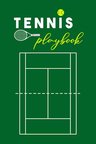 Tennis Playbook: Blank court diagrams with a notes section for practicing drills, planning match strategies, or reviewing past games