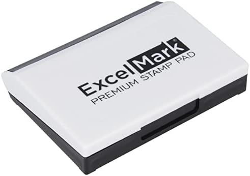 ExcelMark Ink Pad for Rubber Stamps 2-1/8" by 3-1/4" - Black