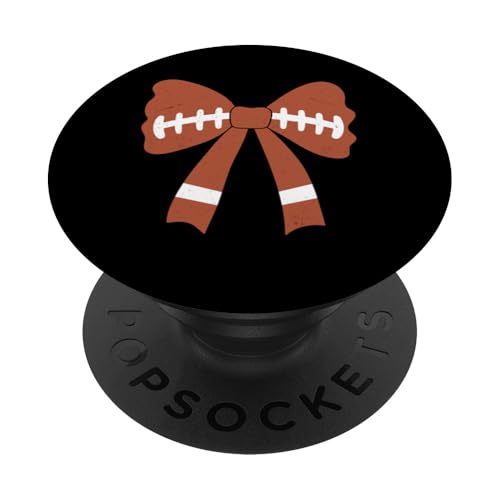 Coquette Bow vintage, fútbol americano, calabaza, Acción de Gracias PopSockets PopGrip Intercambiable