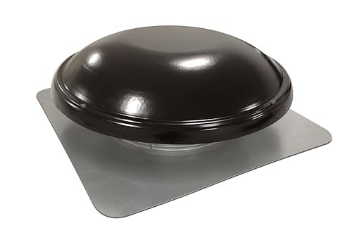 Master Flow GAF 1000 CFM Black Power Roof Mount Attic Vent: Efficient Ventilation and High Airflow Capacity at the rate of 1,000 cubic feet per minute for attic spaces upto 1,600 square feet