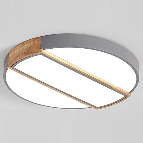 Plafonnier LED moderne circulaire gris encastré à 3 couleurs JCAKES