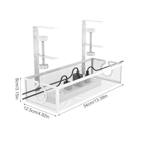 Organizador de cables para escritorio multifuncional y estético mesa 6