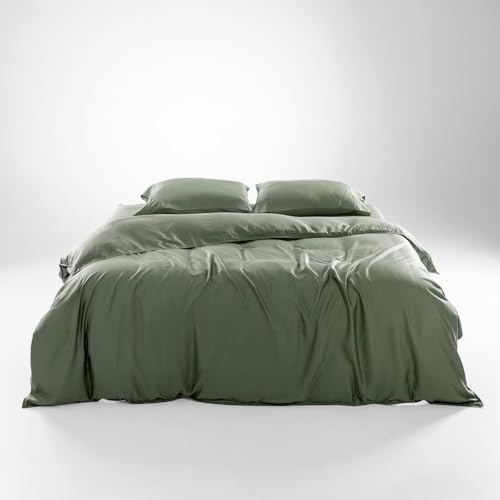 Olive + Crate Tencel Eucalyptus Cooling Duvet Cover Set -