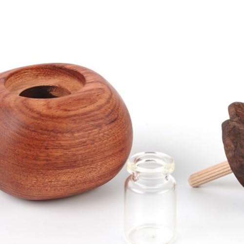 Difusor aromático eléctrico de madera forma caqui miniatura 3