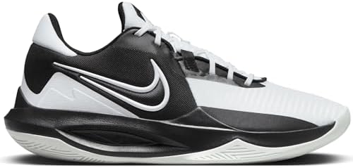 NIKE Tênis de basquete Precision Vi masculino, Preto, branco