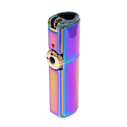 Scorch Torch Skyline Triple Jet Flame Torch Cigarette Cigar Lighter with Cigar Punch Cutter Tool (Rainbow)