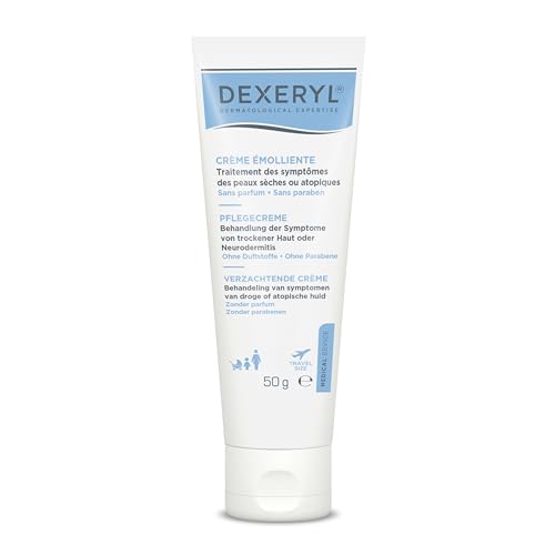 Dexeryl Creme: Pflege und Schutz für trockene Haut insbesondere bei verschiedenen Hauterkrankungen wie Neurodermitis. Parfümfrei und ohne Parabene 50 g