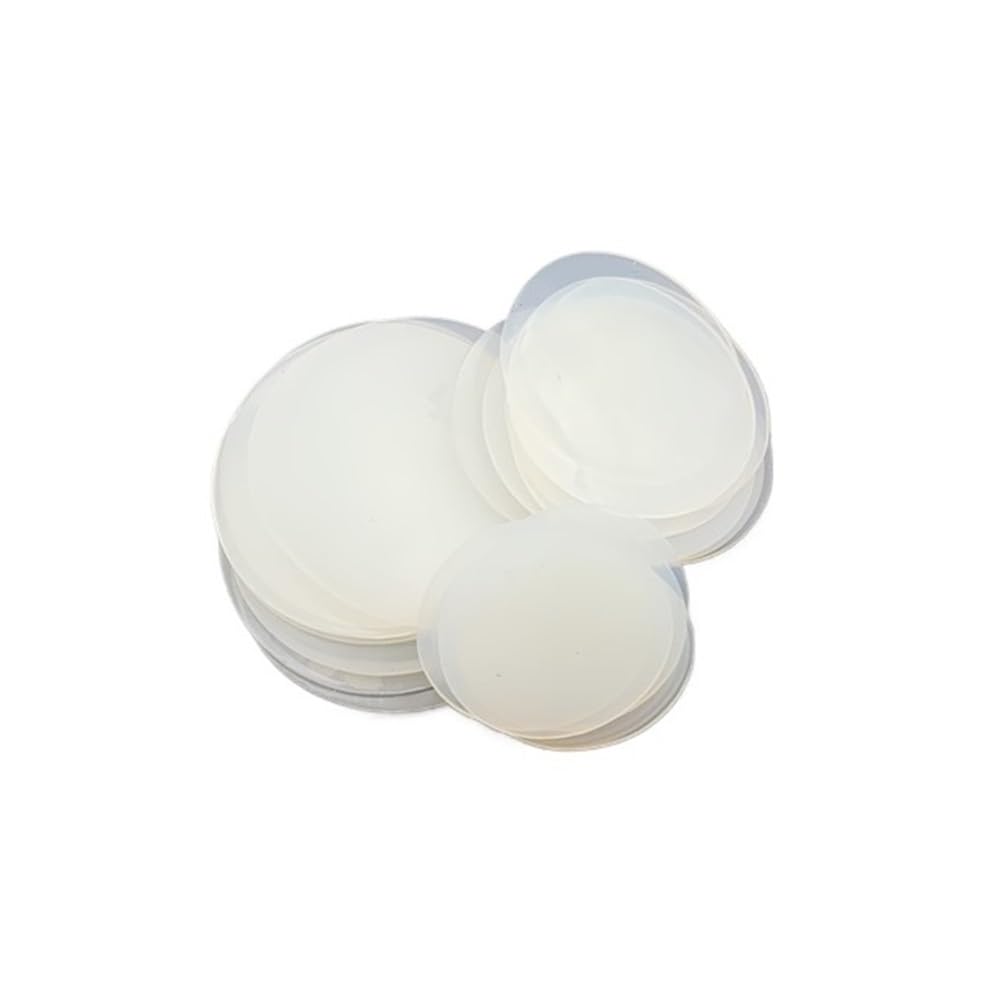 Arandela Plana de Silicona, Arandela de Goma de Silicona, Paquete de 20, Color Blanco, Varios tamaños, Grosor de 0,5 a 6 mm(32mm x 4mm)