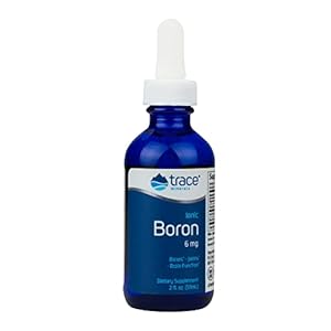 Trace Minerals Ionic Boron – Brain & Bone Support Supplement – Liquid Supplement with Magnesium Aids Healthy Joints & Muscles – Formula Supports Nerve Health & Function – 2 fl oz (About 48 Servings)