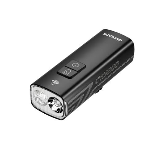 Image of Cyclami CYC-2200 Rechargeable Bicycle Front Light, USB Type-C Charging, IPX6 Waterproof (2200, Lumens)