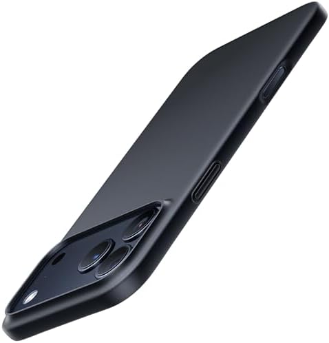TORRAS 2025 Neu Meister der Dünnheit für iPhone 17 Pro Max Hülle Rundumschutz Exzellente Samtiger Griff [Wie das Original] Handyhülle iPhone 17 Pro Max Slim iPhone Hülle Schwarz
