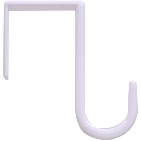 Hardware Essentials 852102 Over The Door Hook Small Plastic White Cover