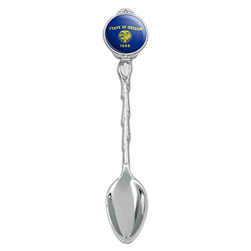 Oregon State Flag Novelty Collectible Demitasse Tea Coffee Spoon