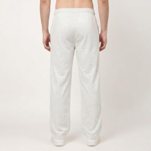 Image of MARK LOUIIS Men's Baggy Trackpants | Regular Fit Cotton Sweatpants with Drawstring Waist & Side Zipper Pockets | Oversized Casual Track Pants for Gym